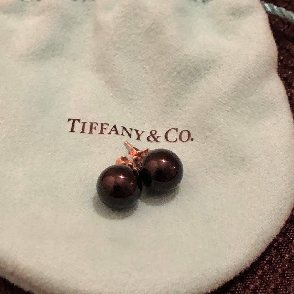 Tiffany & Co. 10mm Black Onyx Studs
